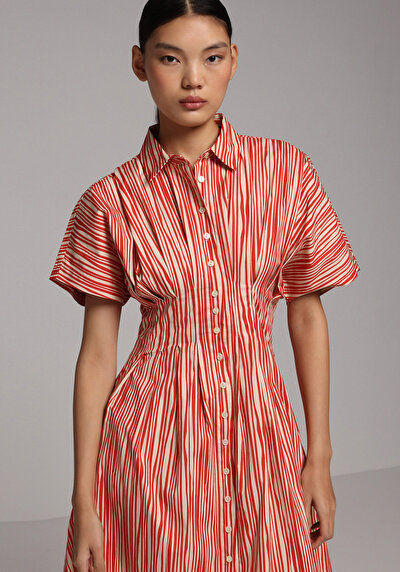 Image de Robe Rouge Regular Fit Femme