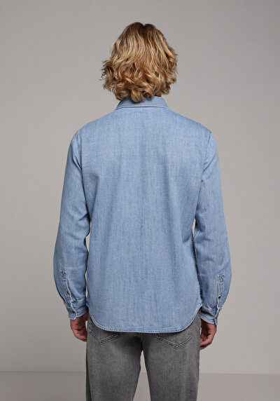 Image de Shırt À Manches Longues Regular Fit Droit Jean Homme