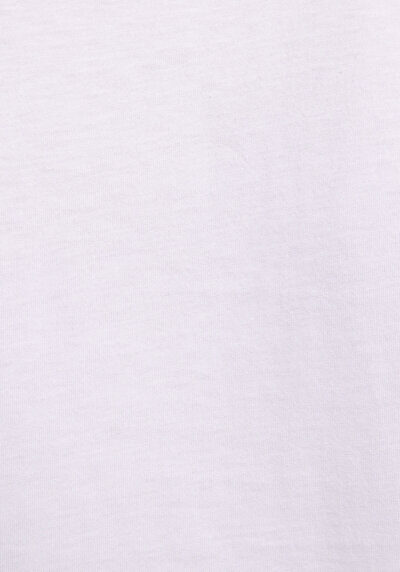 Image de T-shirt À Manches Courtes Blanc Boxy Fit Imprimé Femme