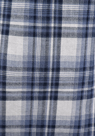 Afficher les détails de Chemise À Manches Longues Marine Regular Fit Carré Uni Femme