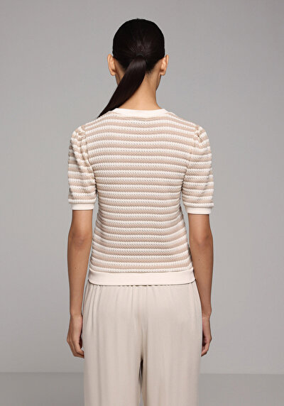 Image de Tricoter Beige Slim Fit Femme