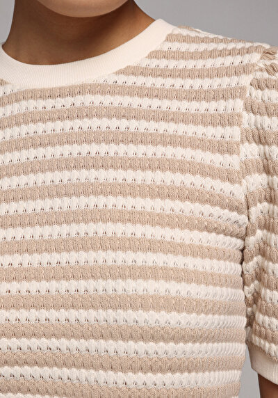 Image de Tricoter Beige Slim Fit Femme