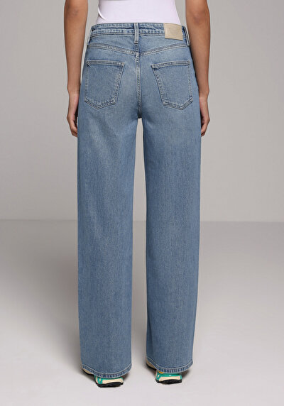 Image de 970 Berry Pantalon    En Jean Regular Fit Femme