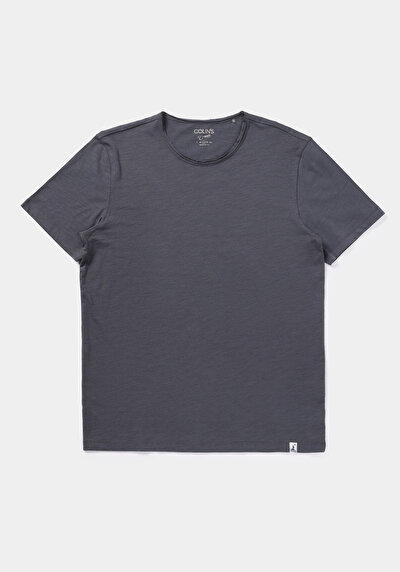 Afficher les détails de T-shirt À Manches Courtes Anthracite Regular Fit  Homme