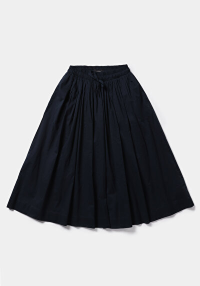 Afficher les détails de Jupe Marine Midi Droit Uni Maxi Femme