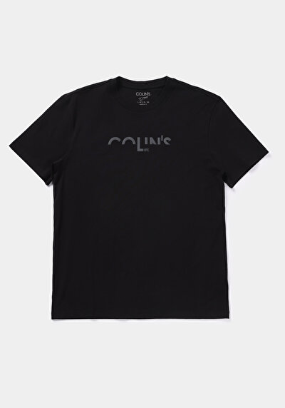 Image de T-shirt À Manches Courtes Noir Regular Fit Droit Homme