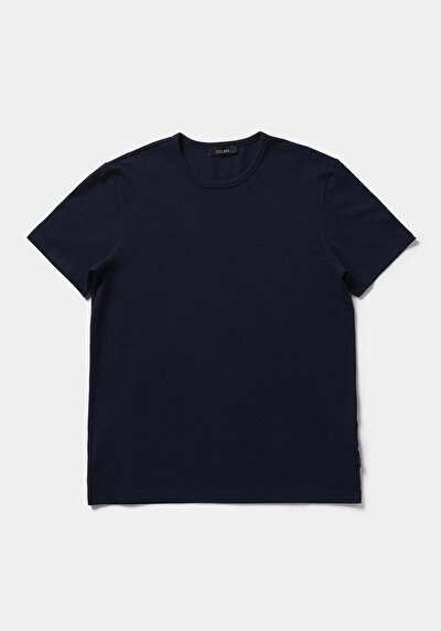 Image de T-shirt À Manches Courtes Marine Regular Fit Droit Homme