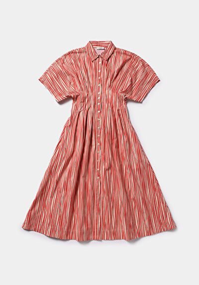 Afficher les détails de Robe Rouge Regular Fit    Femme