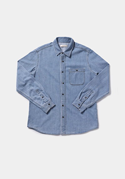 Image de Shırt À Manches Longues  Regular Fit Droit Jean Homme