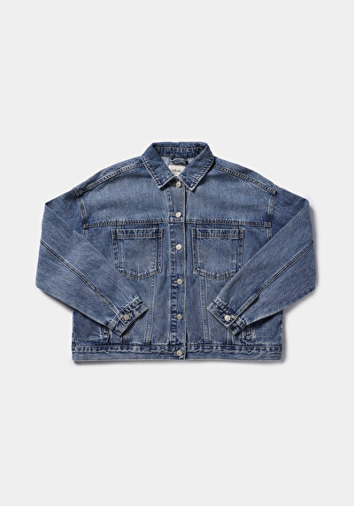 Afficher les détails de Veste De Blazer  Oversize Fit Manches Courtes  Femme