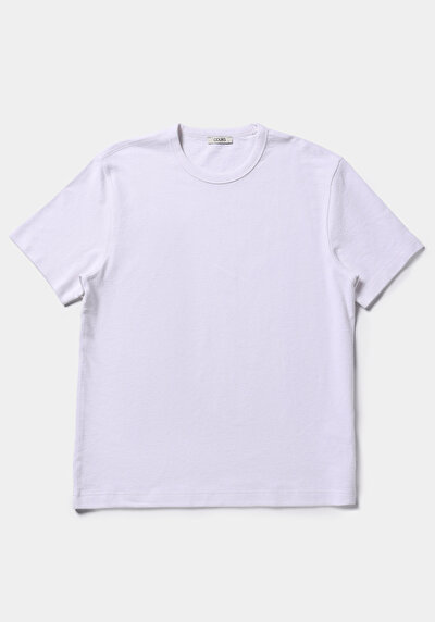 Image de T-shirt À Manches Courtes Blanc Comfort Fit Droit Homme