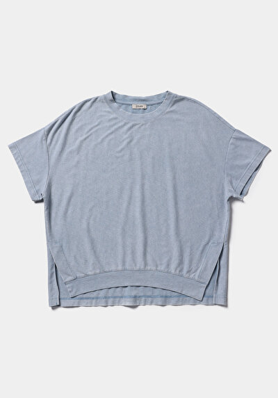 Image de Manches Courtes Bleu Regular Fit Femme