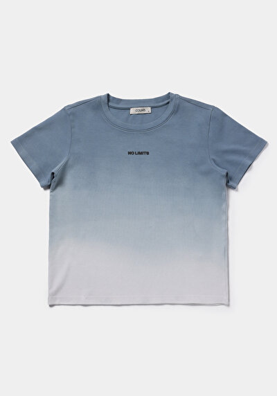 Image de T-shirt À Manches Courtes Marine Regular Fit Imprimé Femme