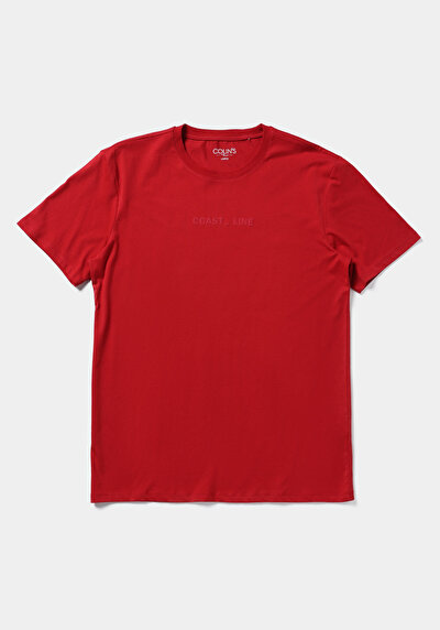Image de T-shirt À Manches Courtes Rouge   Homme