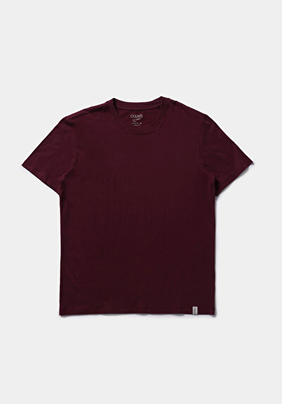 Image de T-shirt À Manches Courtes Violet Regular Fit Droit Homme