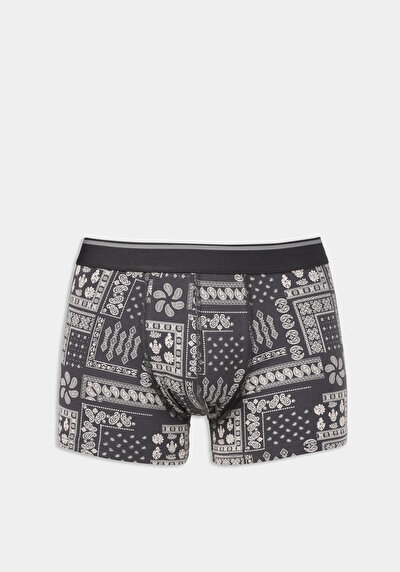 Afficher les détails de Sous-vêtements Anthracite Modern Fit Imprimé Homme