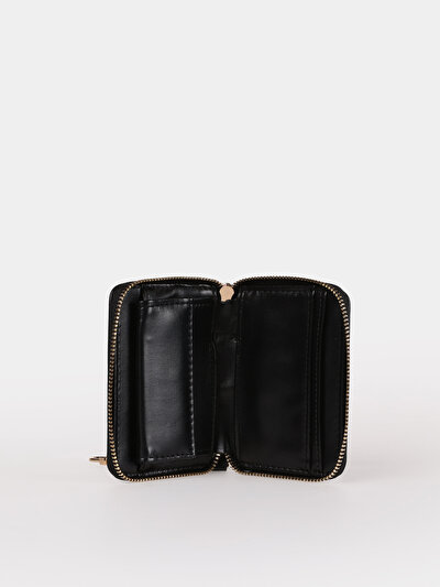 Image de Portefeuille Noir Modern Fit Femme