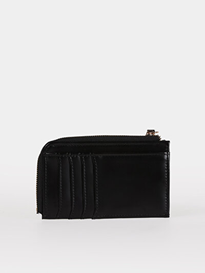 Image de Portefeuille Noir Modern Fit Femme