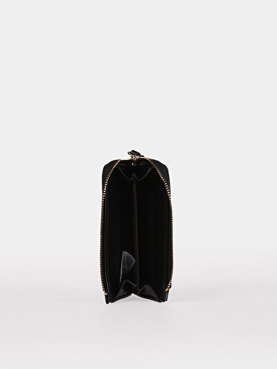 Image de Portefeuille Noir Modern Fit Femme