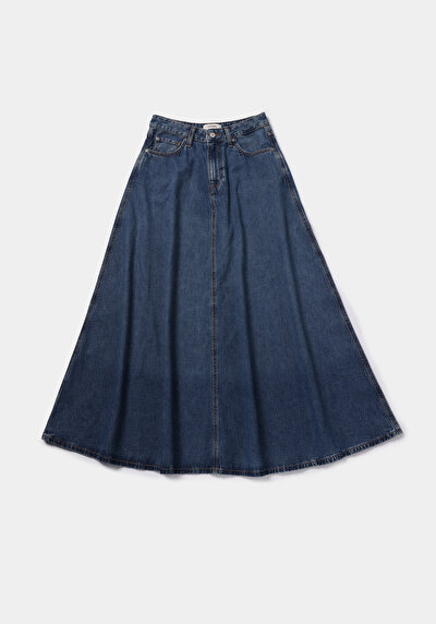 Afficher les détails de Jupe  Regular Fit Droit Jean Maxi Femme