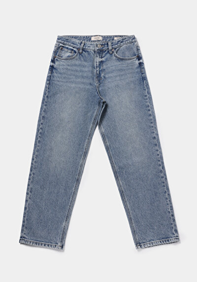 Afficher les détails de 093 Boris Pantalon  Loose Leg Medium Rise En Jean Baggy Fit Homme