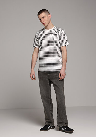 Image de 056 Ivan Pantalon    En Jean Loose Relaxed Fit Homme
