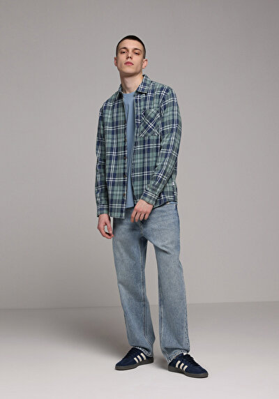 Image de 093 Boris Pantalon  Loose Leg Medium Rise En Jean Baggy Fit Homme