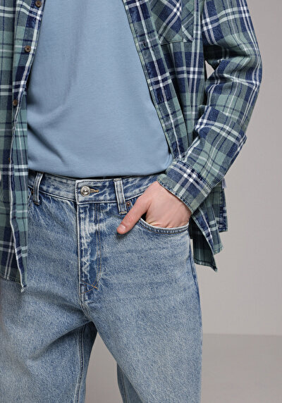 Image de 093 Boris Pantalon  Loose Leg Medium Rise En Jean Baggy Fit Homme