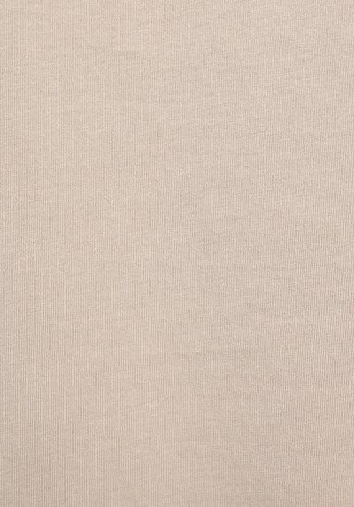 Afficher les détails de T-shirt À Manches Courtes Beige Regular Fit Droit Homme