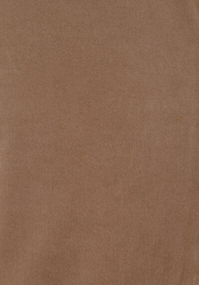 Afficher les détails de Pantalon Marron Straight Leg Medium Rise En Gabardine Slim Fit Homme