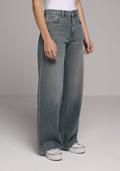 Image de 978 Edna Pantalon En Jean Loose Fit Femme
