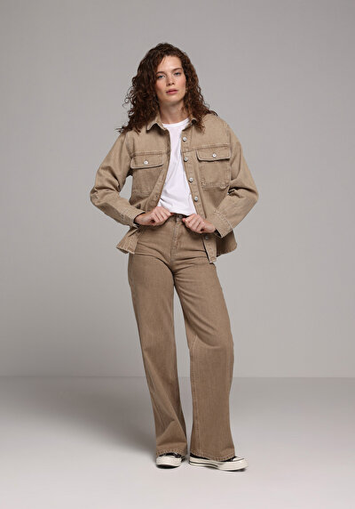 Image de 970 Berry Pantalon    En Jean Regular Fit Femme