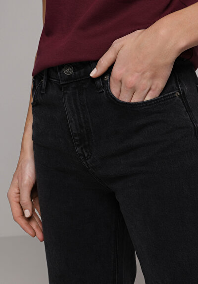 Image de 970 Berry Pantalon  Wide Leg High Rise En Jean Regular Fit Femme