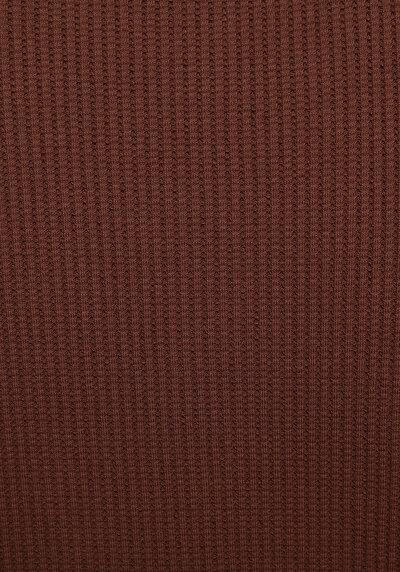 Afficher les détails de Marron Regular Fit  Droit Gaufré Femme