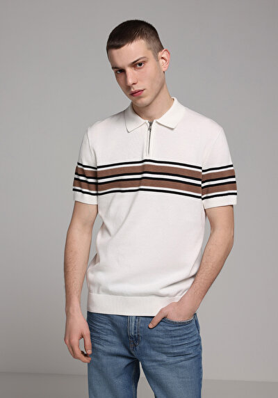 Image de Tricot Blanc Regular Fit  Homme