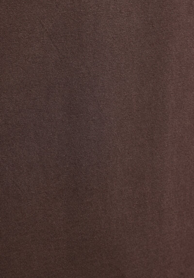 Image de T-shirt À Manches Courtes Marron Comfort Fit Droit Homme