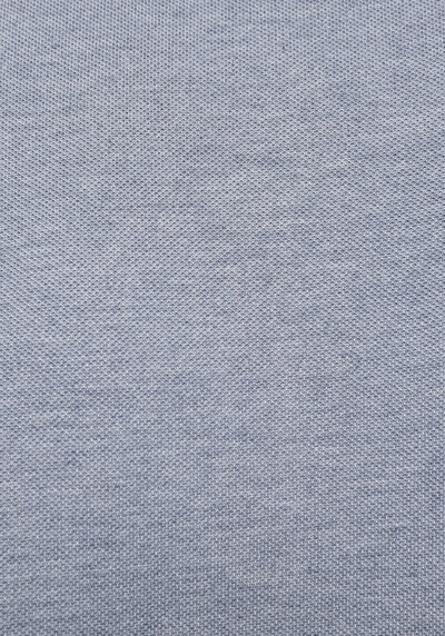 Image de T-shirt Polo À Manches Courtes Bleu Droit Regular Fit Homme