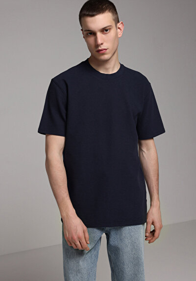 Image de T-shirt À Manches Courtes Marine Comfort Fit Droit Homme