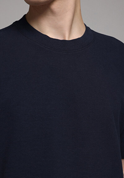 Afficher les détails de T-shirt À Manches Courtes Marine Comfort Fit Droit Homme