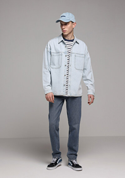Image de 044 Karl Pantalon    En Jean Straight Fit Homme