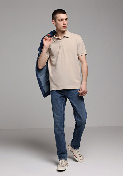 Image de 044 Karl Pantalon    En Jean Straight Fit Homme