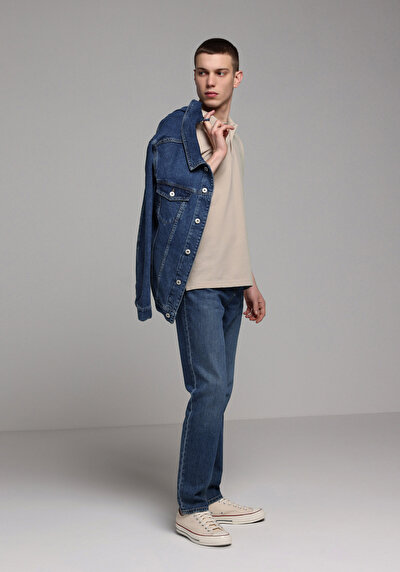 Image de 044 Karl Pantalon En Jean Straight Fit Homme