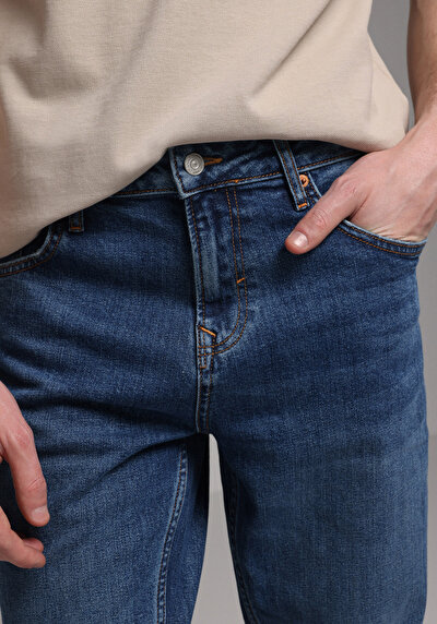 Image de 044 Karl Pantalon    En Jean Straight Fit Homme