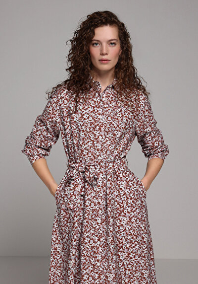 Image de Robe Marron Regular Fit Femme