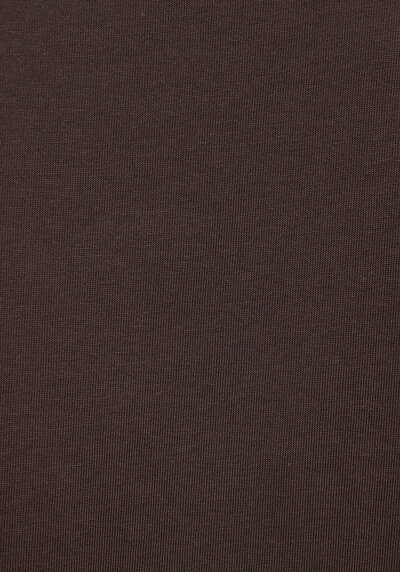 Afficher les détails de T-shirt À Manches Courtes Marron Boyfriend Fit Brodé Femme