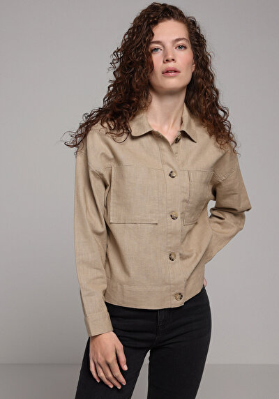 Image de Manches Longues Beige Regular Fit Femme