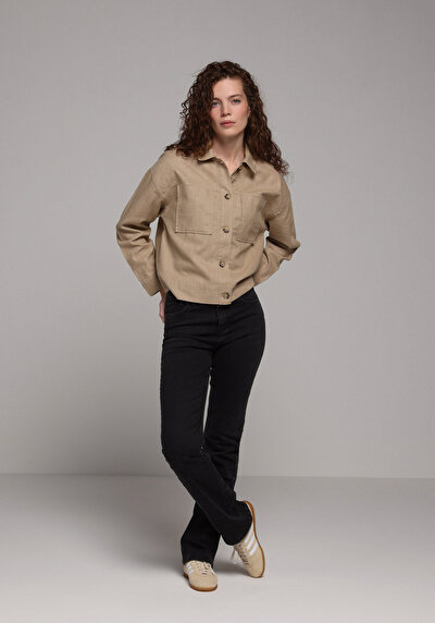 Image de 792 Mila Pantalon Straight Leg Medium Rise En Jean Straight Fit Femme