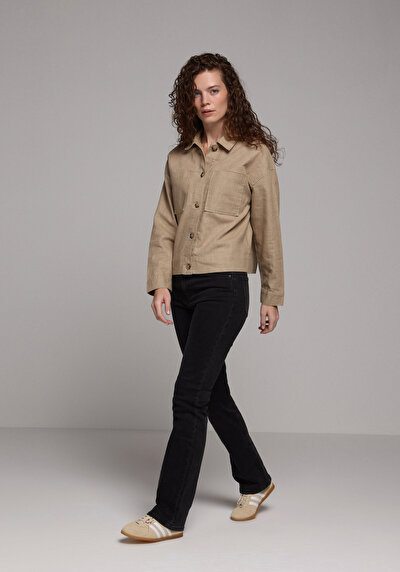 Image de 792 Mila Pantalon Straight Leg Medium Rise En Jean Straight Fit Femme