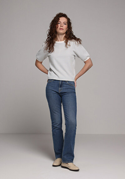 Image de 792 Mila Pantalon En Jean Regular Fit Femme