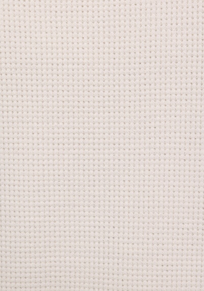 Afficher les détails de Blanc Regular Fit  Droit Gaufré Femme
